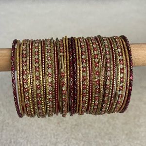 Red and Gold Bangles